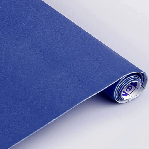 Picture of VELVET ADHESIVE ROLL BLUE 0.45M X 1M